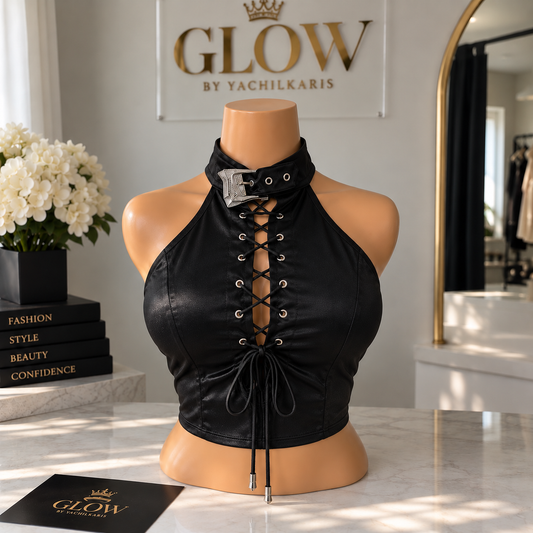Noir Lace Luxe Top