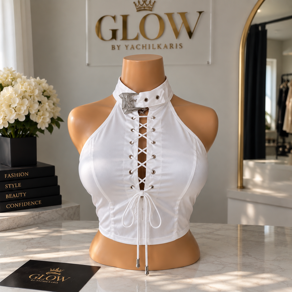 Noir Lace Luxe Top